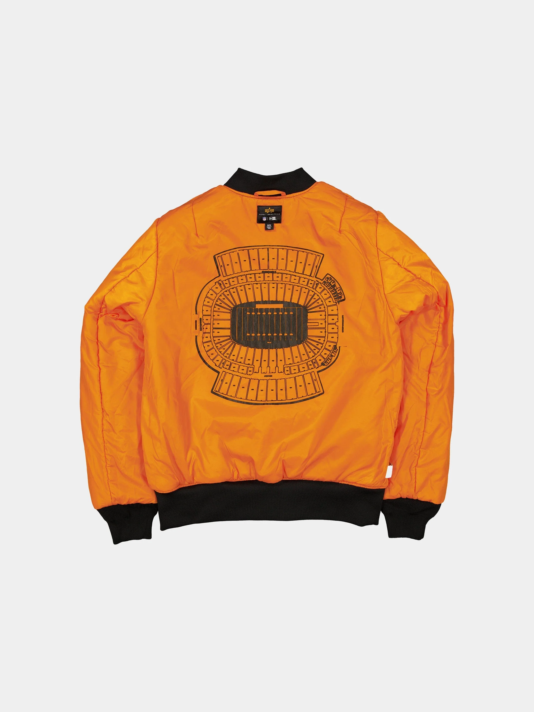 BUFFALO BILLS X ALPHA X NEW ERA MA-1 BOMBER JACKET (BLACK CAMO) - Image 4