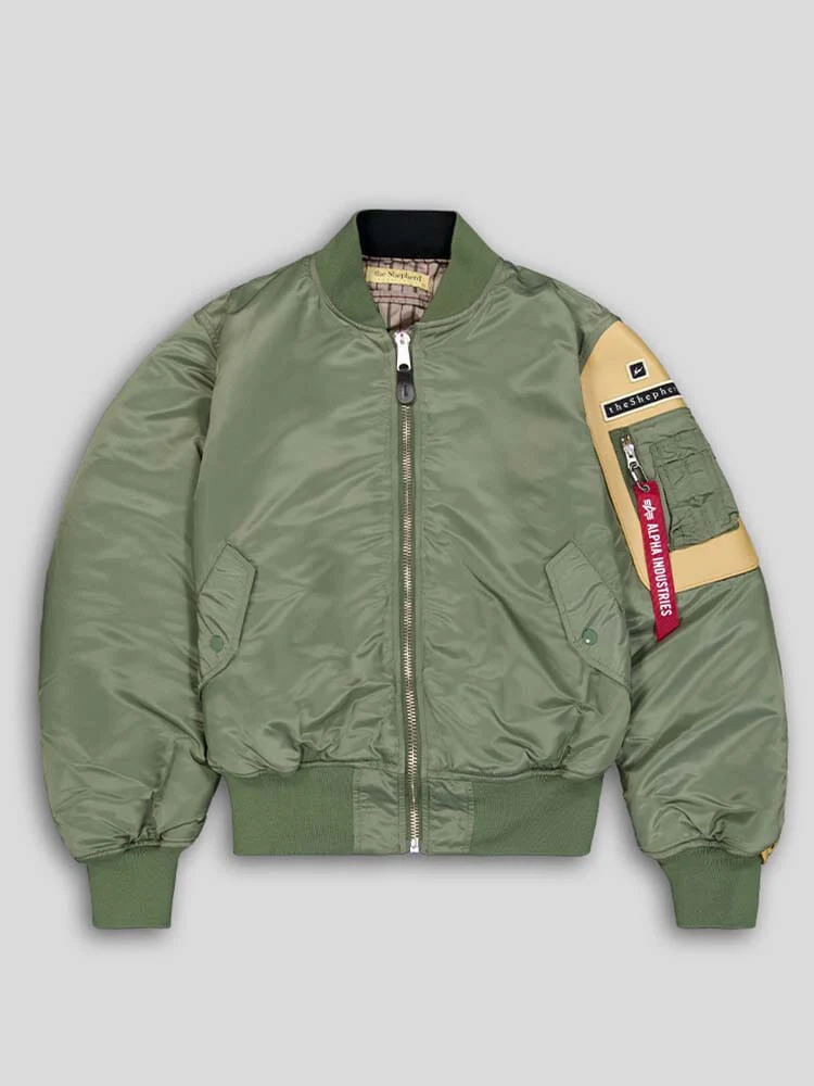 ALPHA X UNDERCOVER THE SHEPHERD MA-1 BOMBER JACKET - Image 8