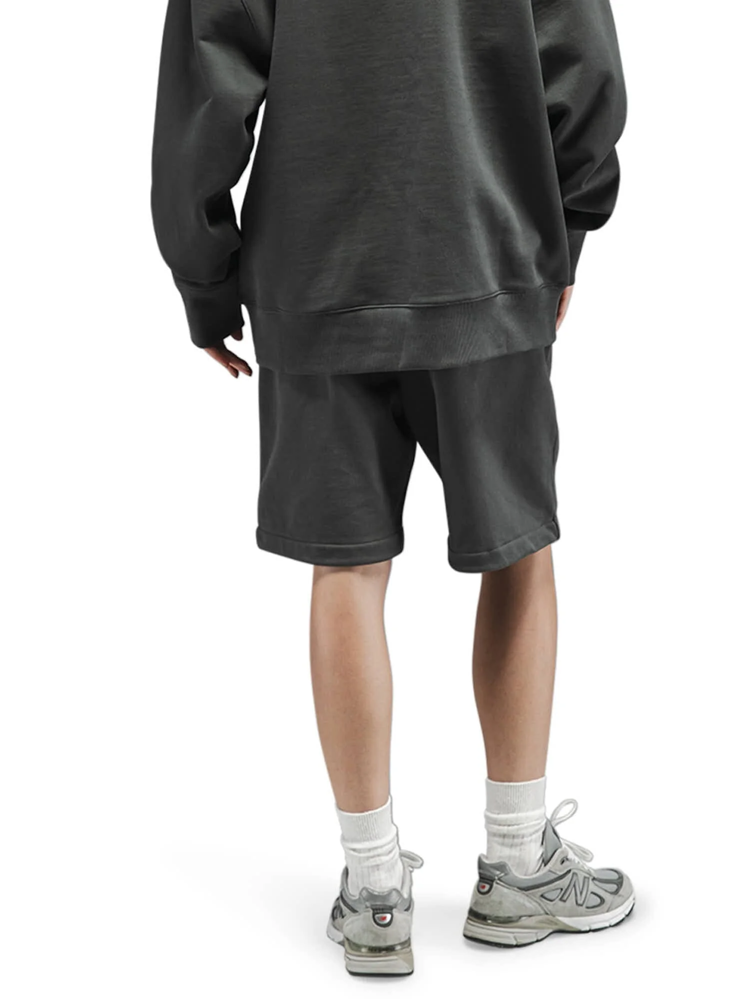ESSENTIAL FRENCH TERRY SHORT (CHARCOAL) - Image 8