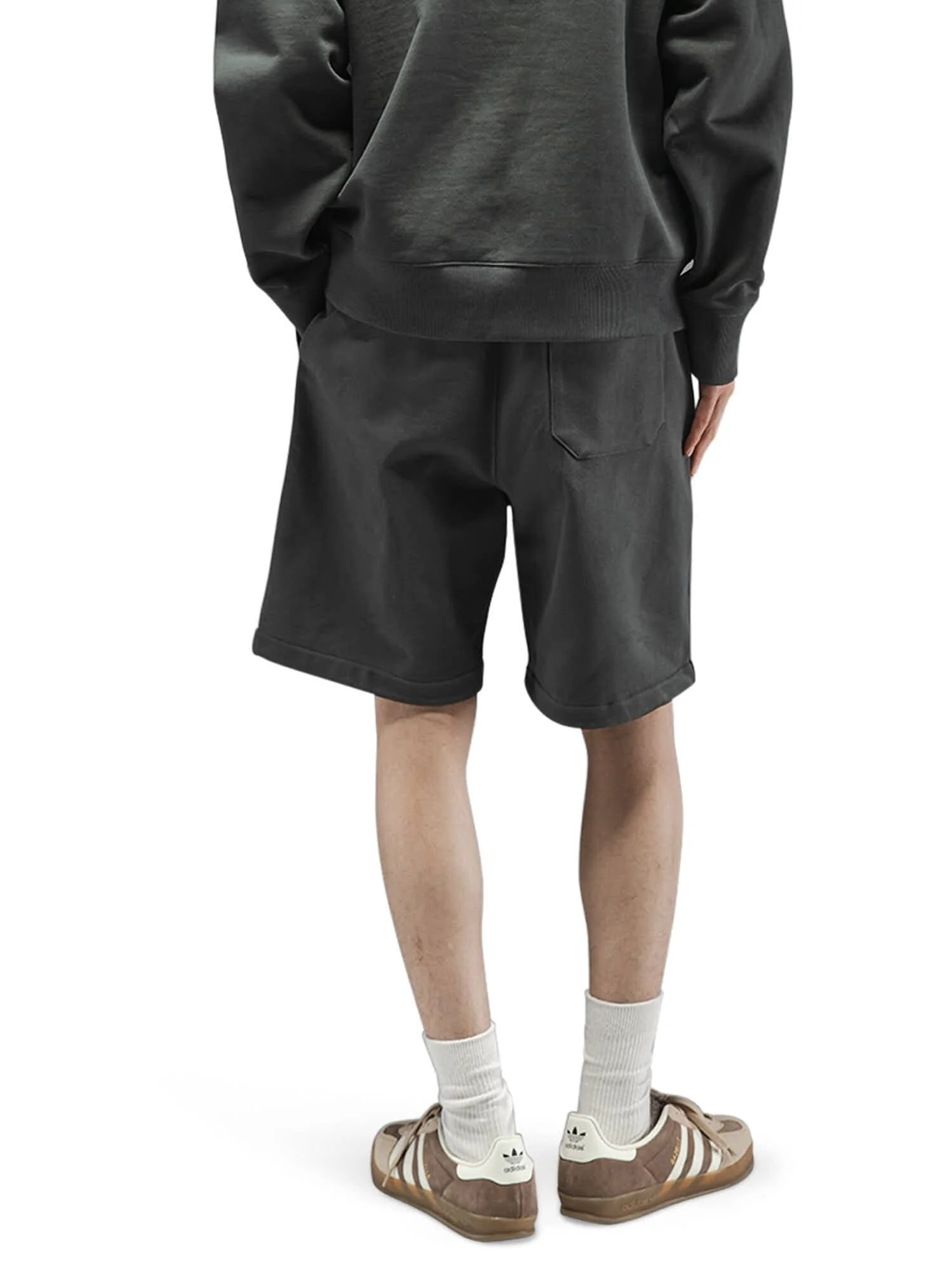 ESSENTIAL FRENCH TERRY SHORT (CHARCOAL) - Image 9