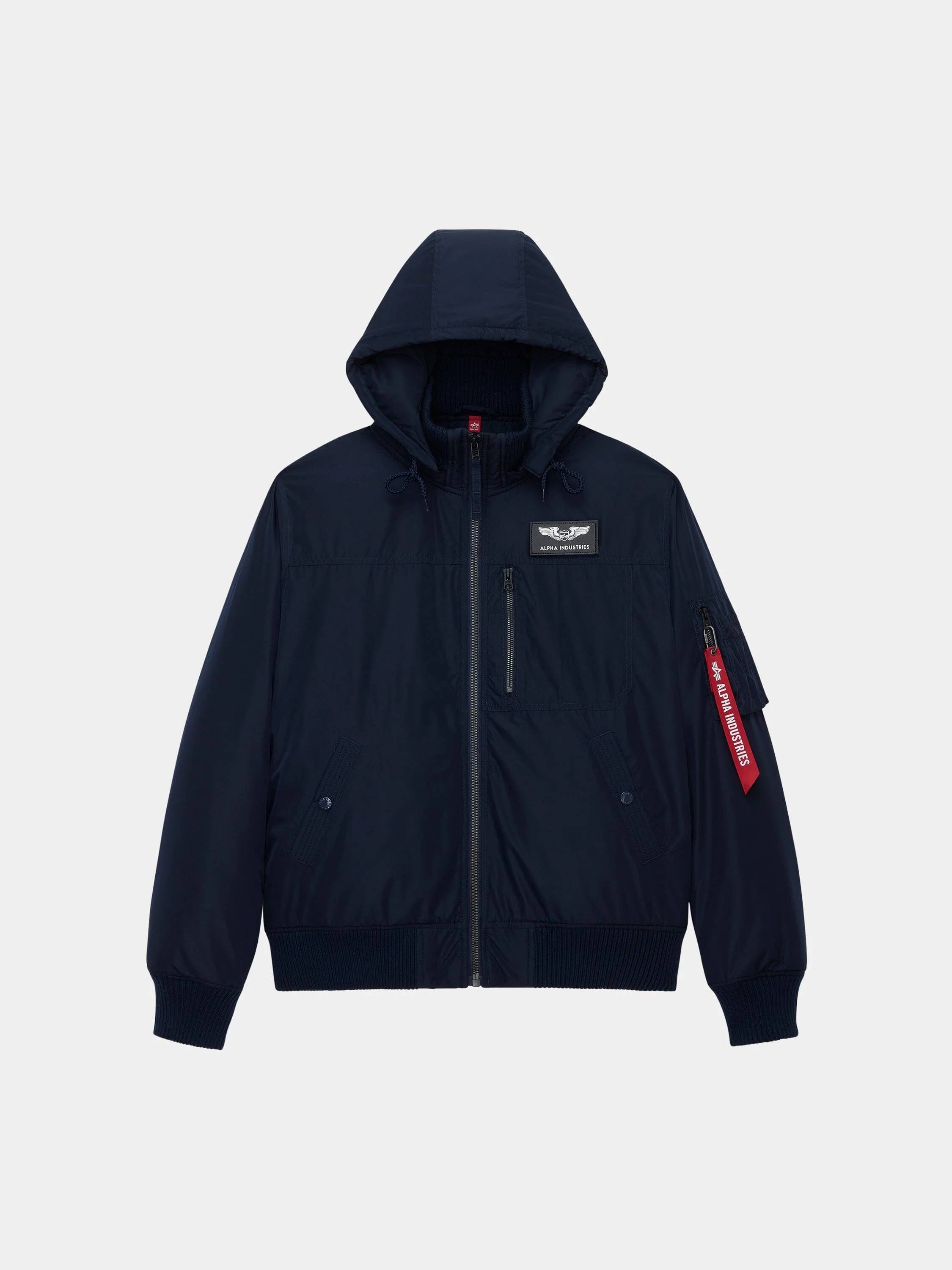 HOODED RIB FLIGHT JACKET - Image 11