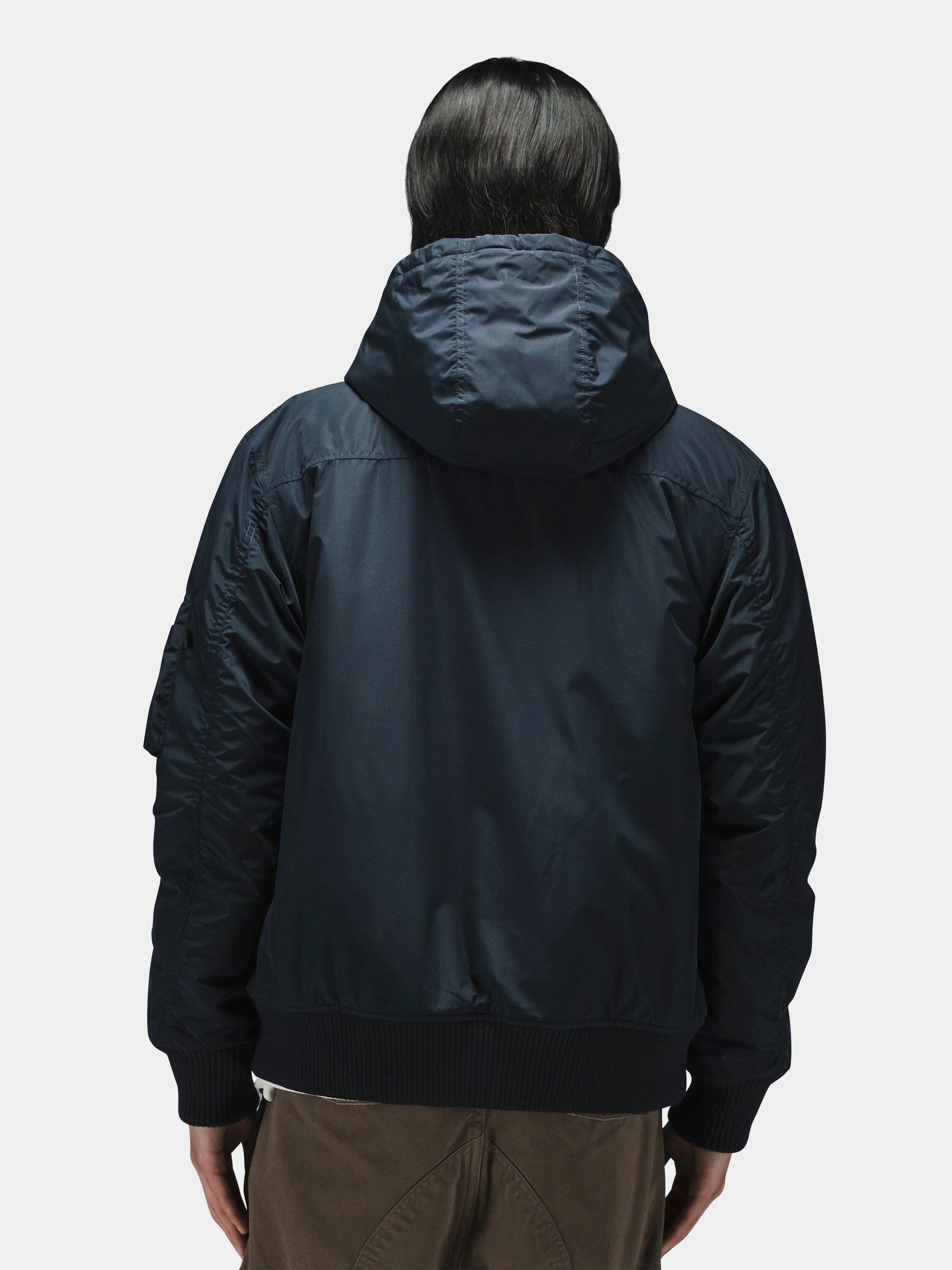HOODED RIB FLIGHT JACKET - Image 14