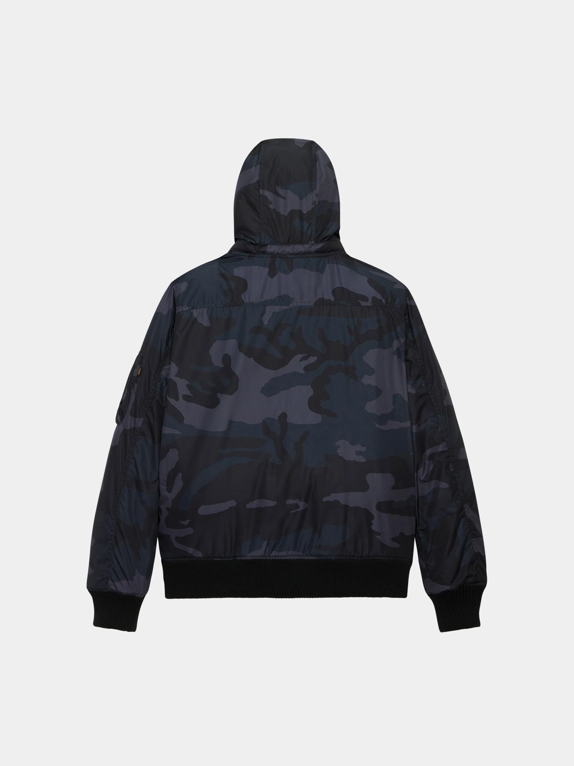 HOODED RIB FLIGHT JACKET - Image 5