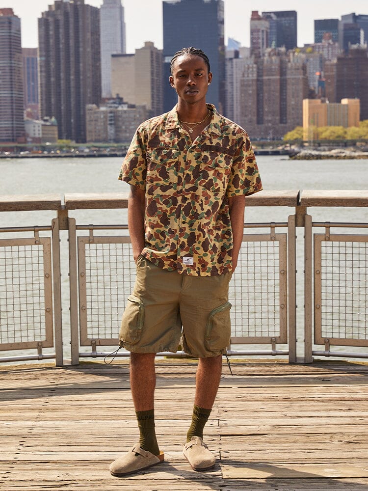 SHORT SLEEVE WASHED FATIGUE SHIRT JACKET - Image 5