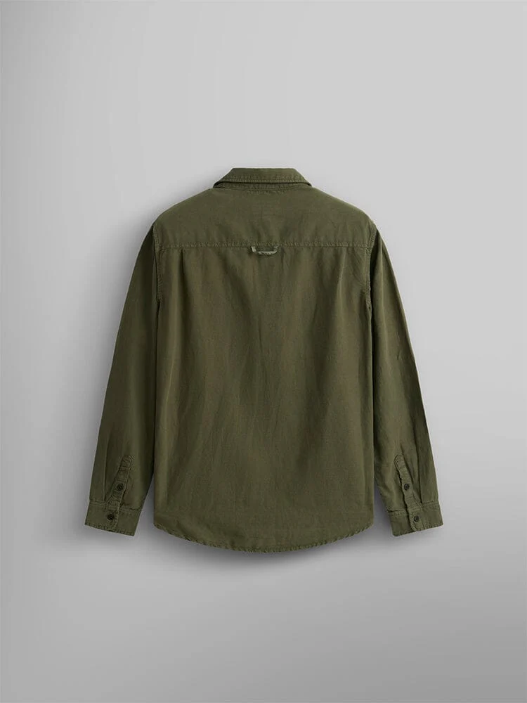 LONG SLEEVE MULTI POCKET SHIRT (OG-107 GREEN) - Image 9