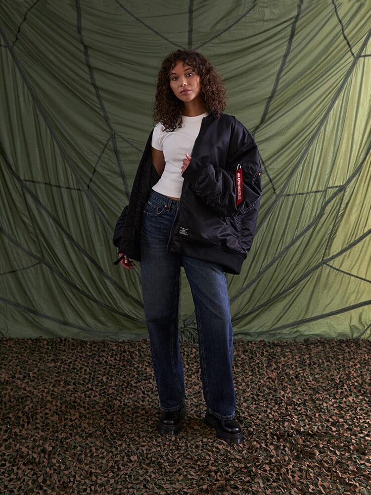 WOMEN'S OVERSIZED MA-1 MOD BOMBER JACKET - Image 16