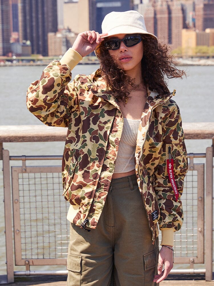 L-2B HOODED GEN II BOMBER JACKET (GREEN FROGSKIN CAMO) - Image 6