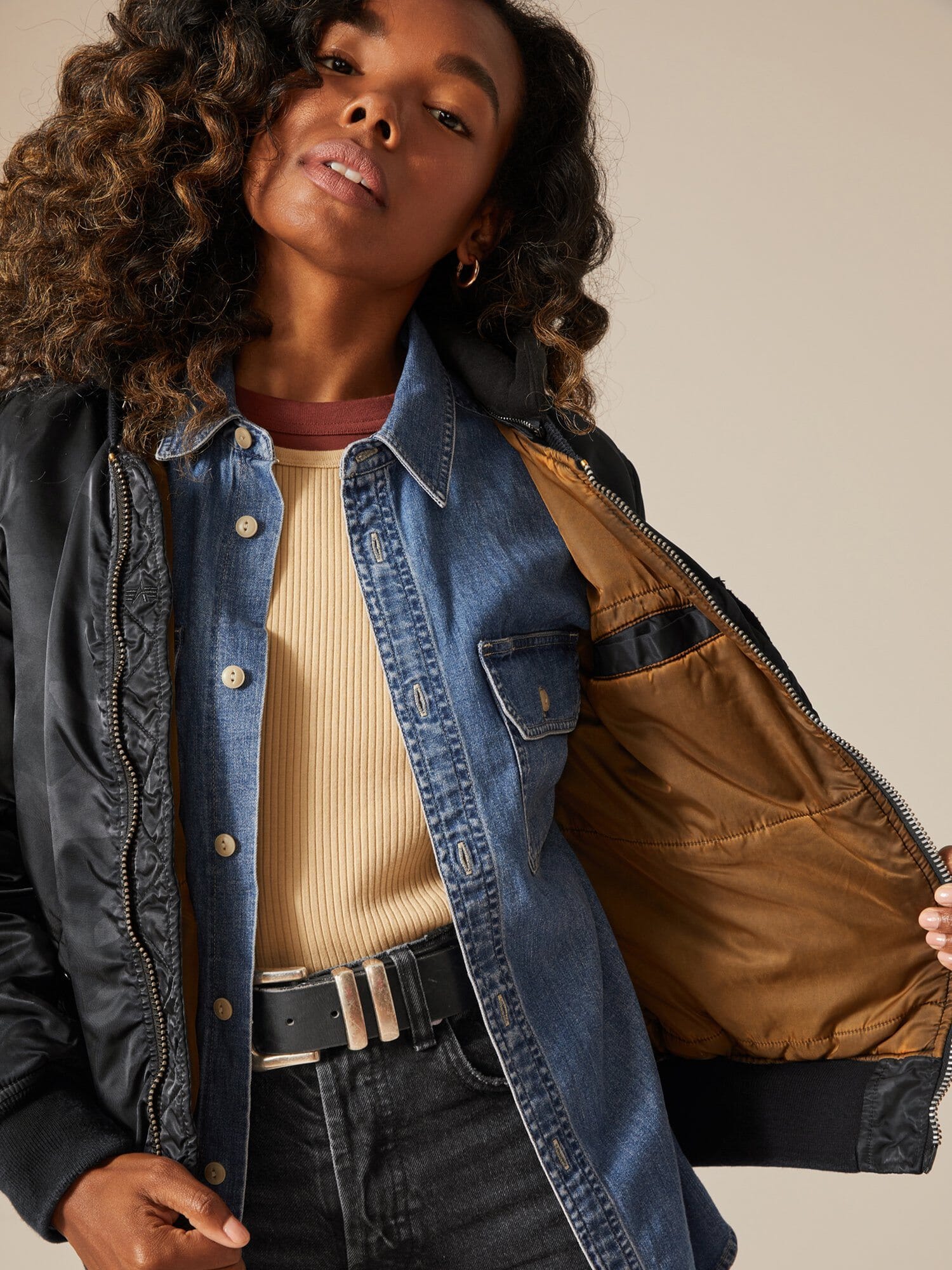 MA-1 HOODED BATTLEWASH BOMBER JACKET - Image 5